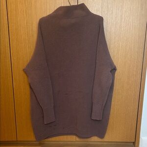 Free People Cozy Brown Mock Neck Sweater